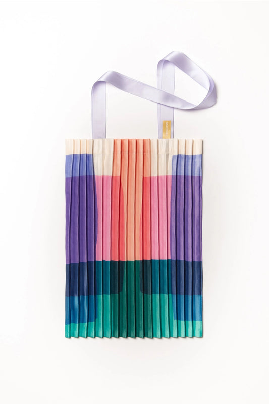 Pleated Tote Bag - Prism