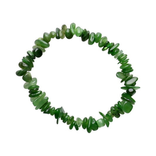 Nephrite Jade Chip Bracelet