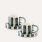 Espresso Cup Set - Forest Green