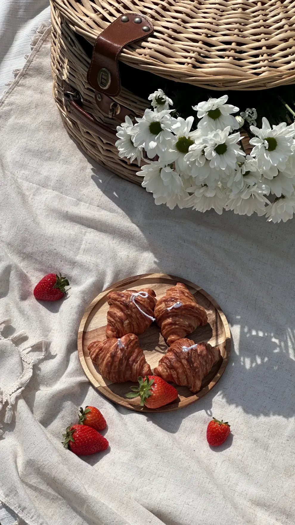 Croissant Candle - Handpainted