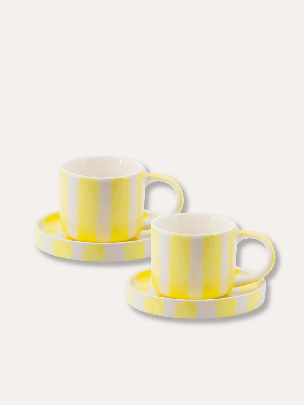 Espresso Cup Set - Canary Yellow