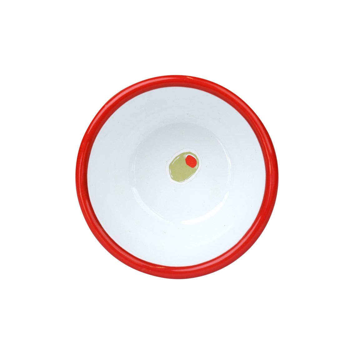 Olive Enamel Bowl - 10cm