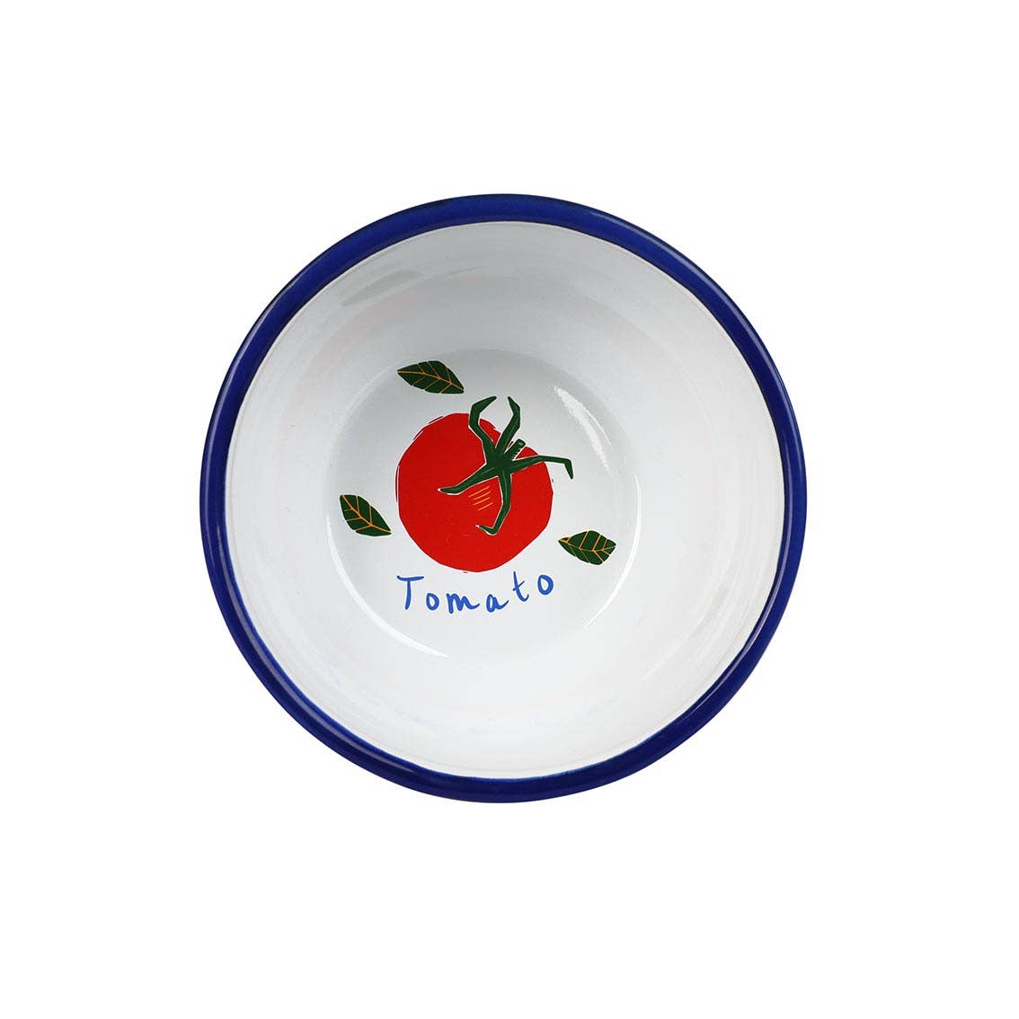 Tomato Stripe Enamel Bowl - 16cm