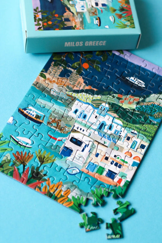 Milos Greece Mini-Puzzle - 99 Pieces