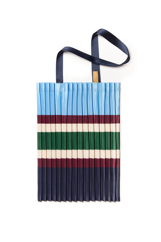 Pleated Tote Bag - Sorrento Blue