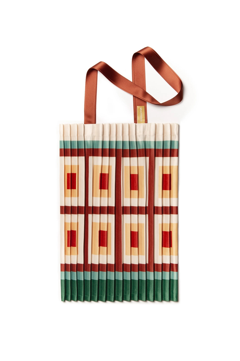 Pleated Tote Bag - Squared 70s