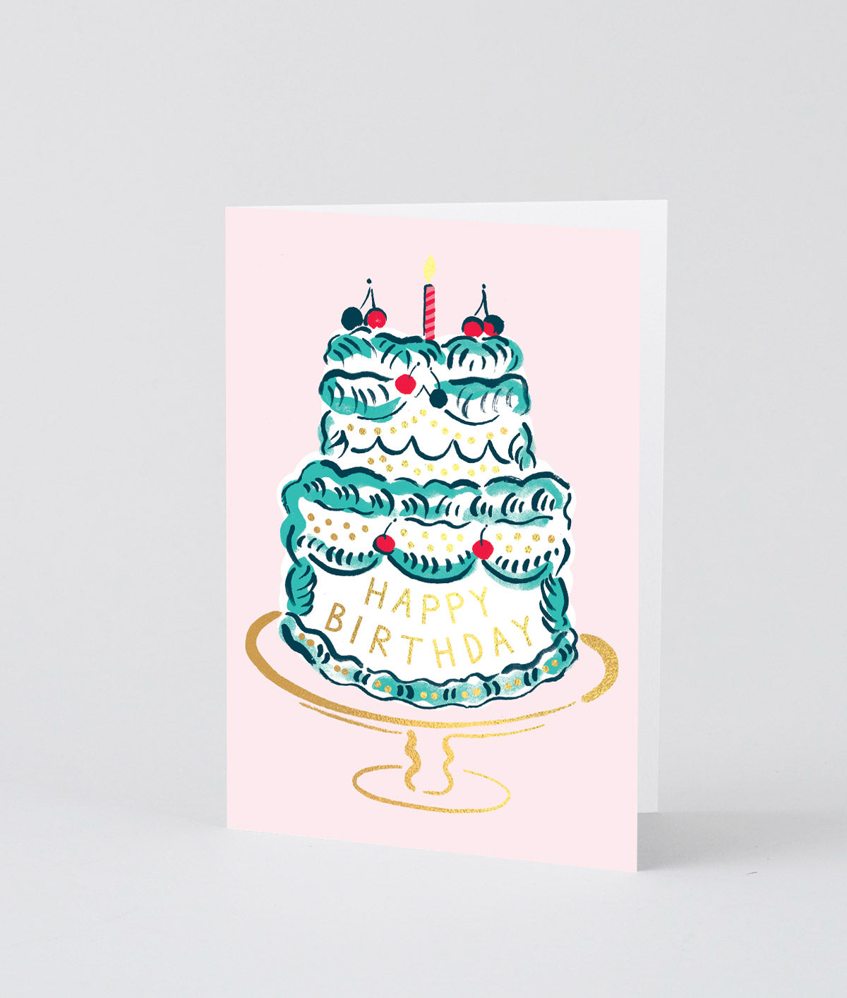 Happy Birthday Cake - Greeting Card