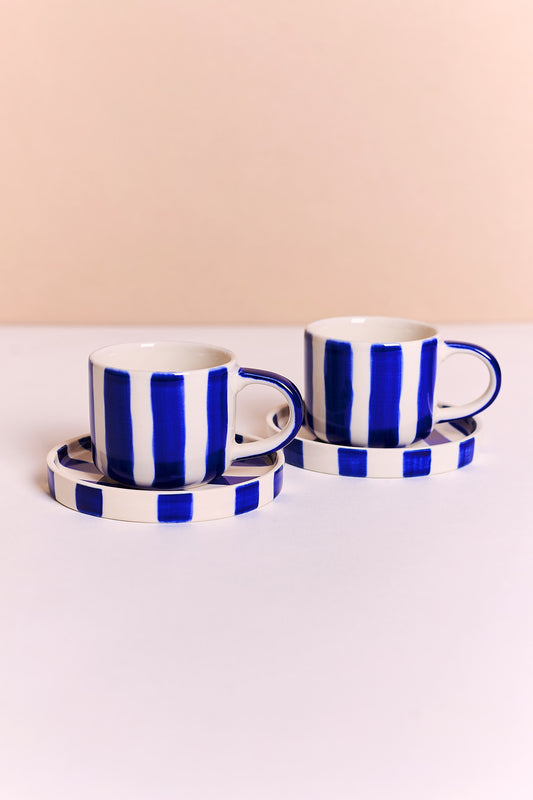 Espresso Cup Set - Midnight Blue