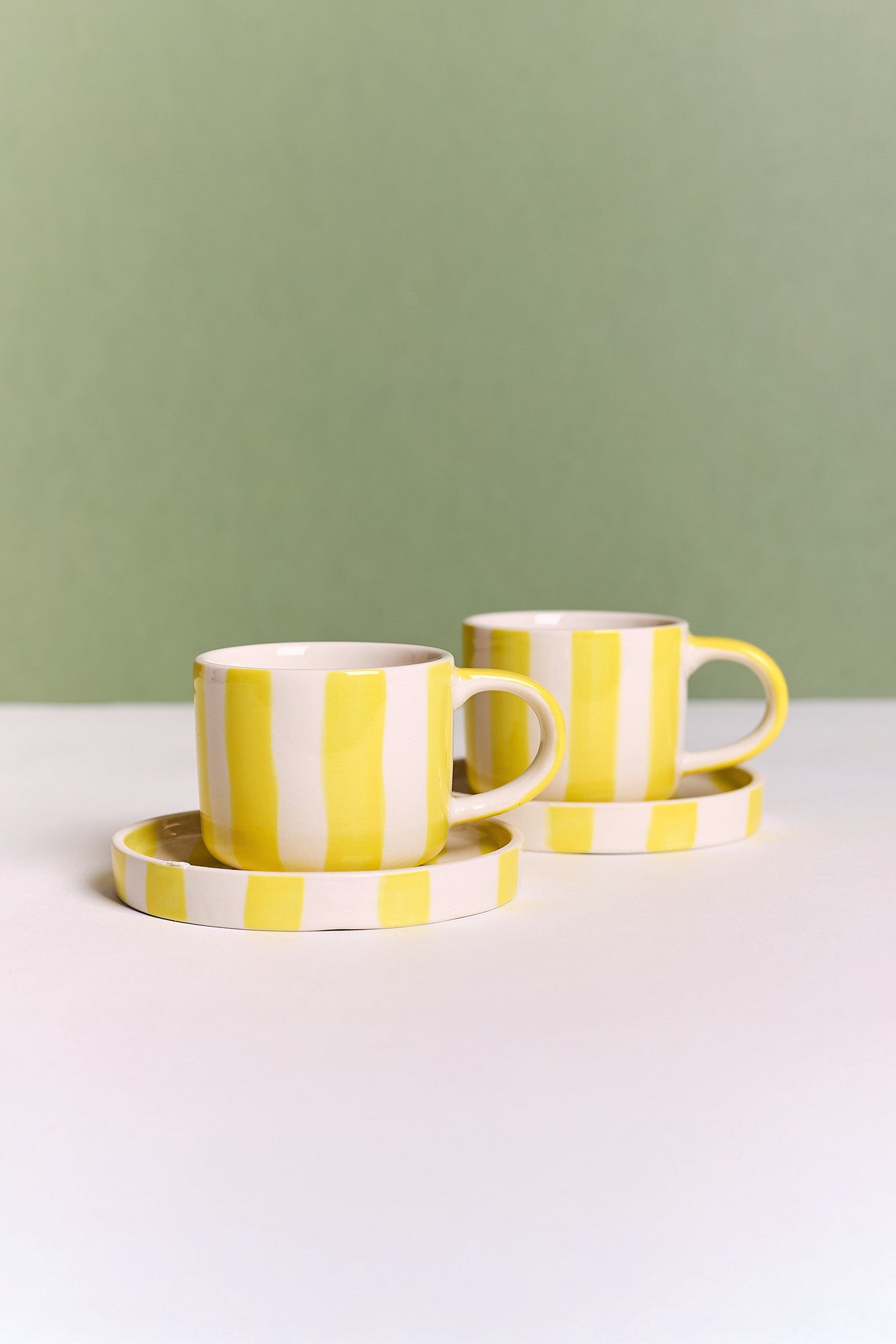 Espresso Cup Set - Canary Yellow