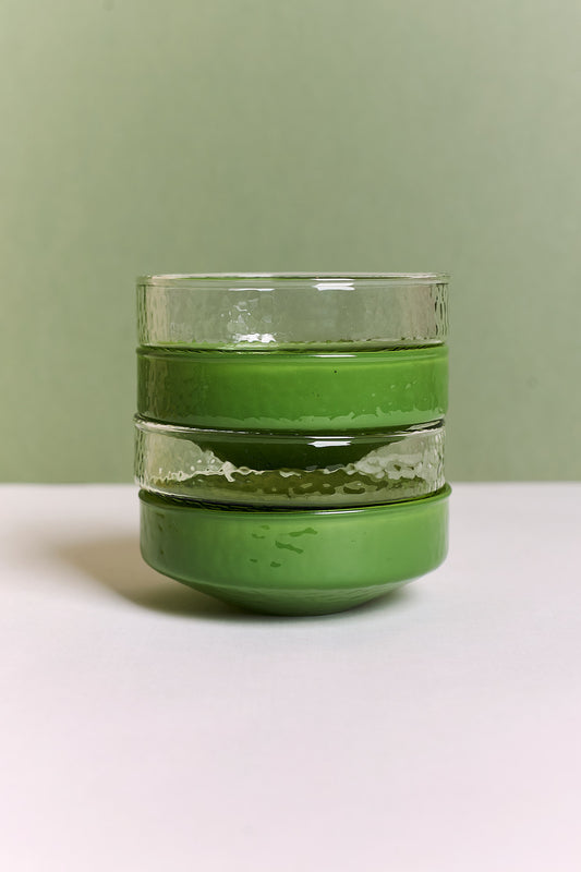 Glass Claude Bowls - Green Set of 4