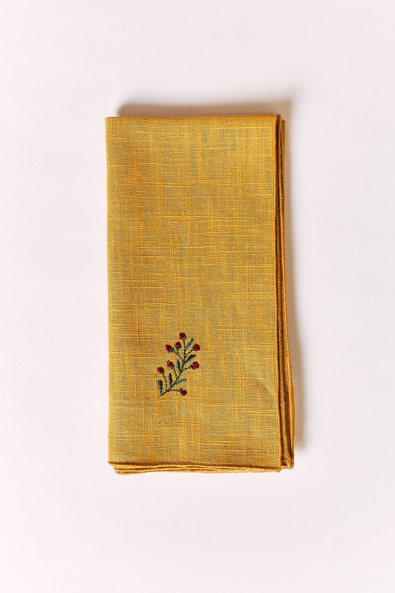 Pure Linen Embroidered Napkin