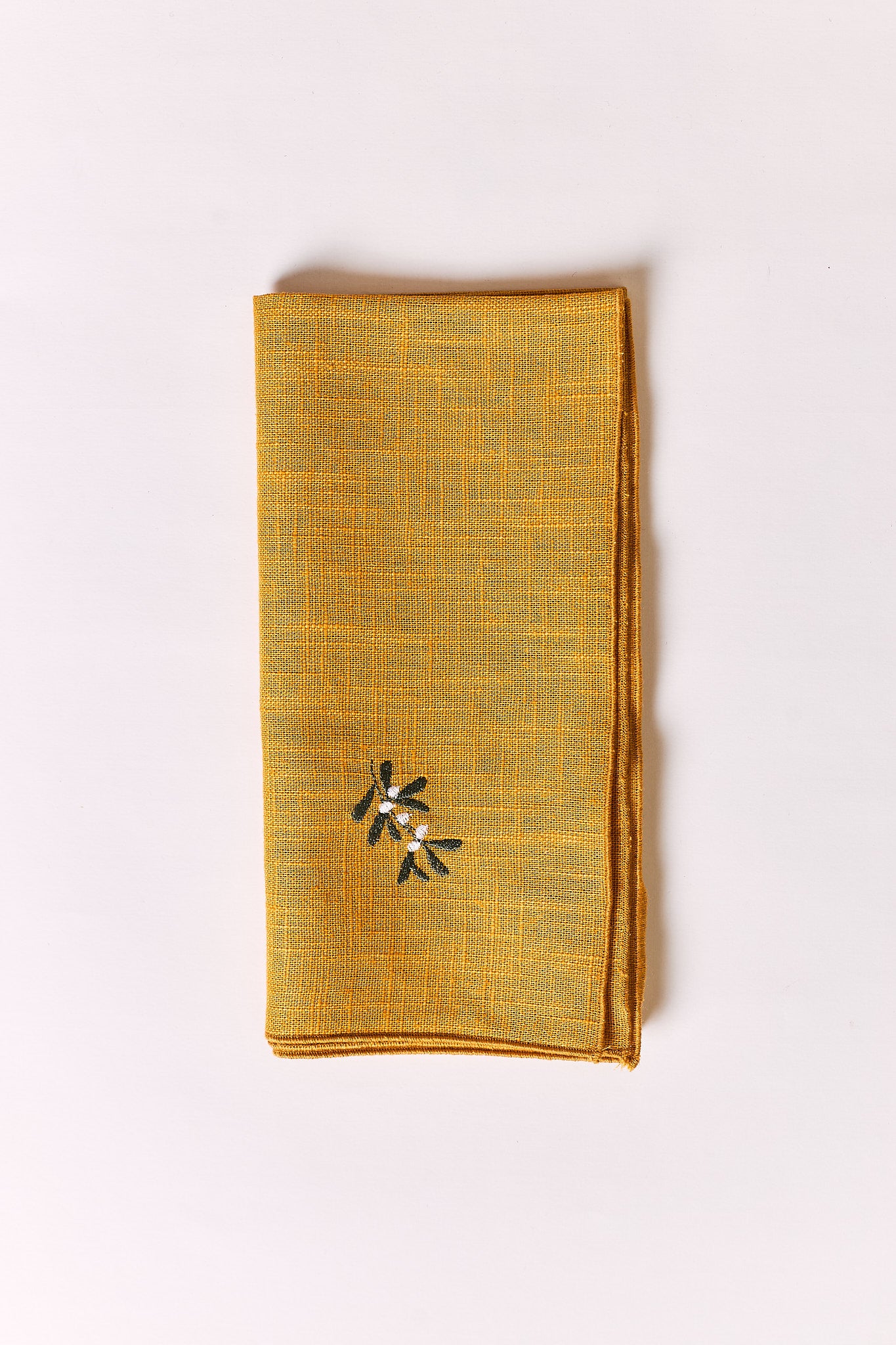 Pure Linen Embroidered Napkin