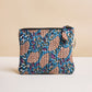 Cotton Makeup Pouch - Blue