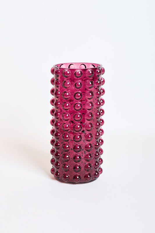 Bubble Glass Vase - Purple