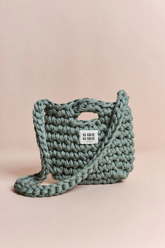 Green Bucket Bag by Marie Marie