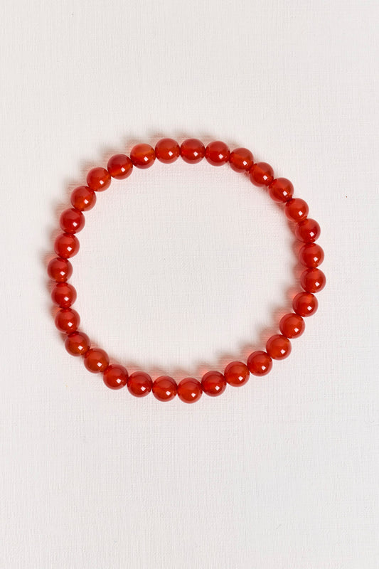 Carnelian Beaded Bracelet