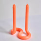 Twist Candle Sticks by Lex Pott - Orange