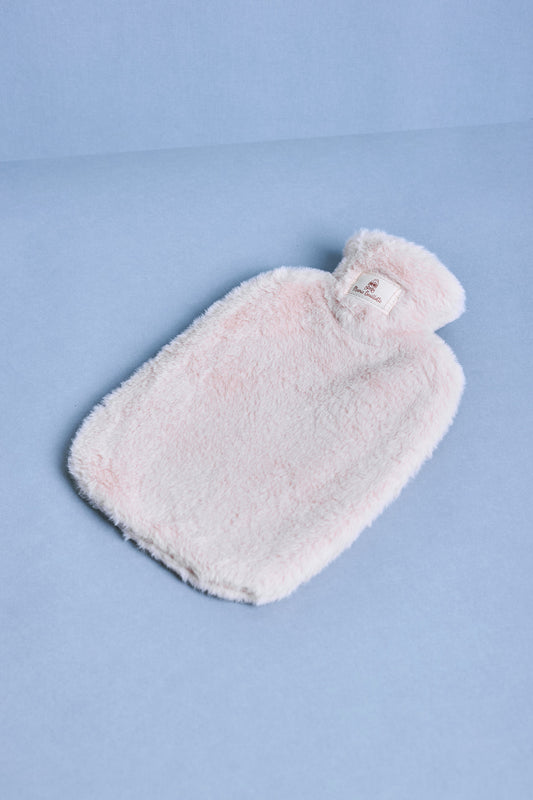 Furry Hot Water Bottle - Beige