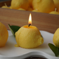 Lemon Candle - Handpainted