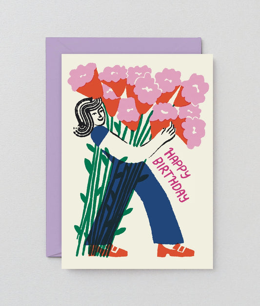 Flower Bouquet Birthday Card