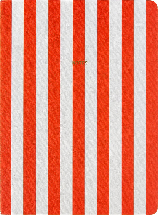 Orange Stripes Notebook - Lined