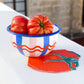 Tomato Stripe Enamel Bowl - 16cm