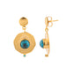 Turquoise and Gold Earrings