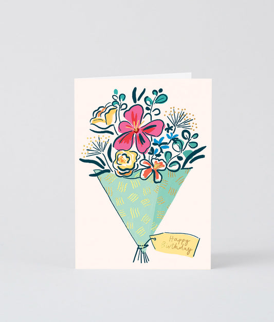 Floral Bouquet Greetings Card