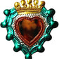 Colored Ex-Voto Heart Mirror