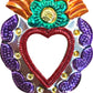 Colored Ex-Voto Heart Mirror