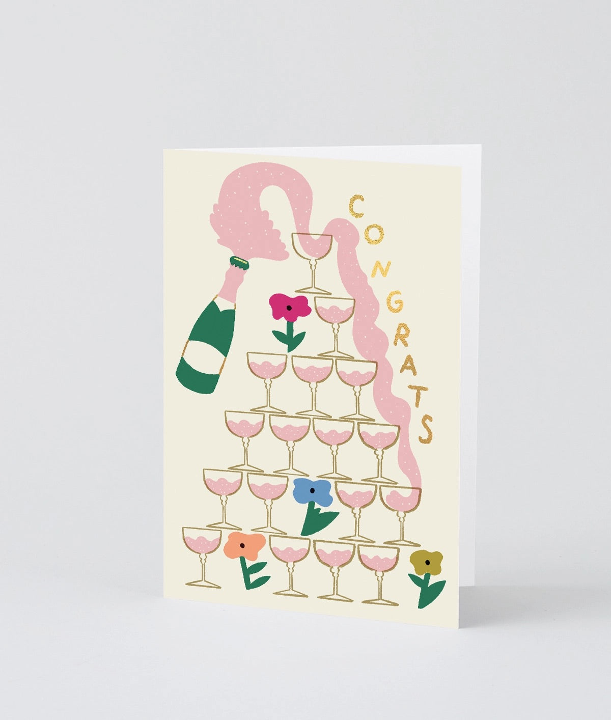 Congrats Champagne Greeting Card